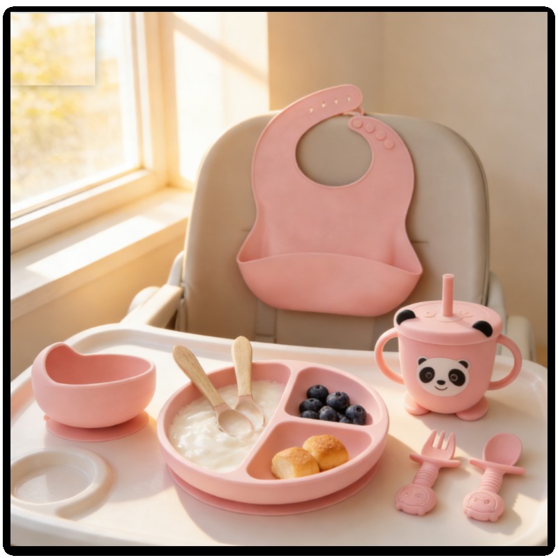 Baby Food Utensils Set - Baby Feeding Spoon Set 8 Pcs