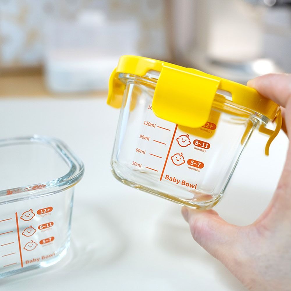 Baby Food Glass Jar - Simple 170ml Food Storage Box Glass