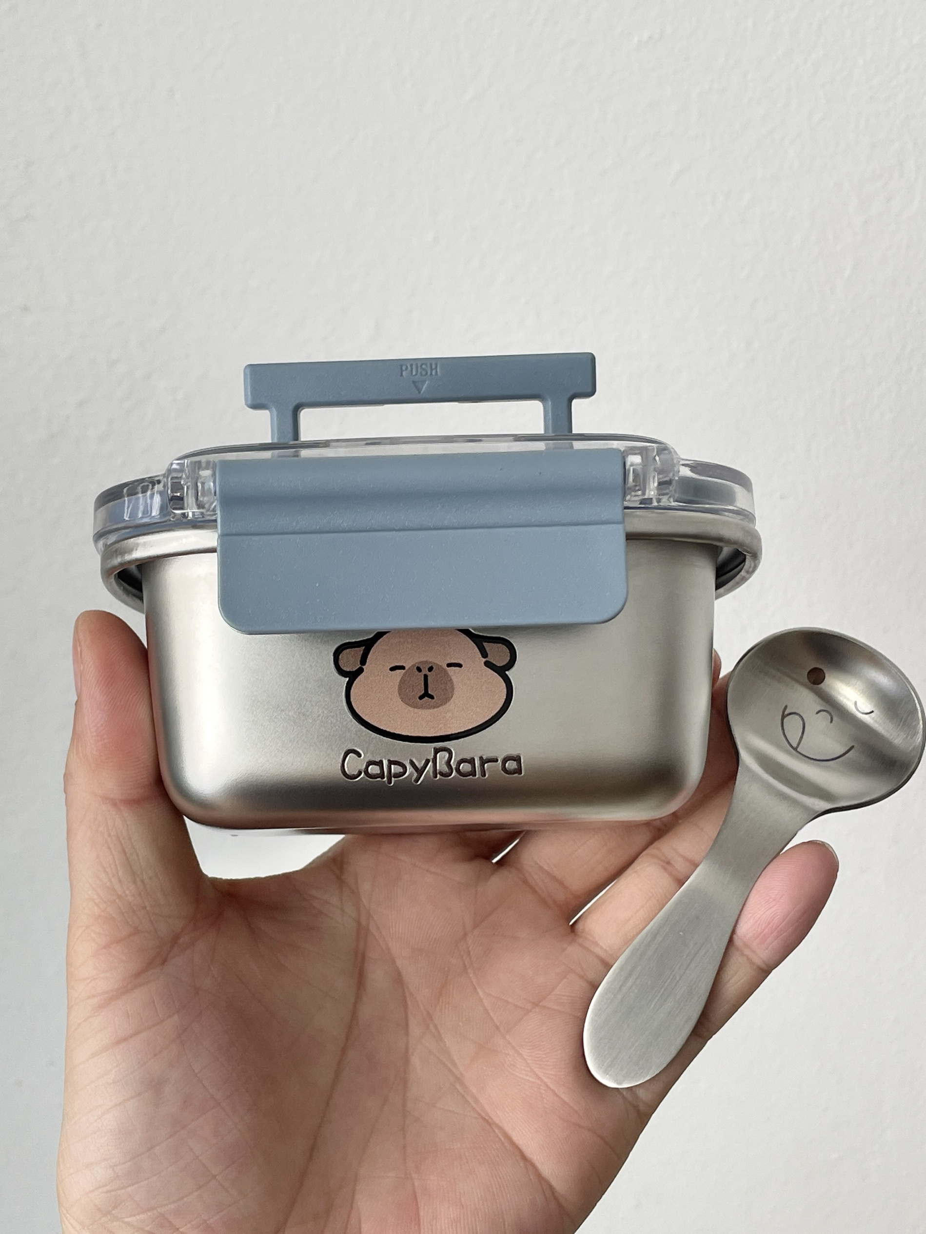 Baby Food Yogurt - Cute Cartoon Stainless Steel 304 Portable
