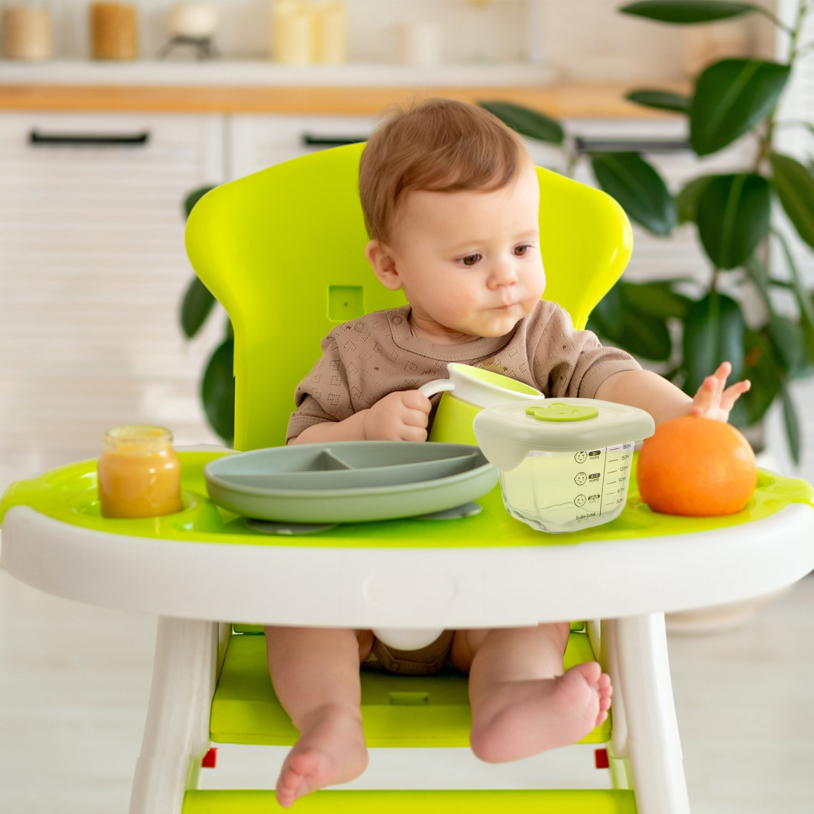 Snack Container Travel - 2Pcs Baby Food Storage Containers Glass
