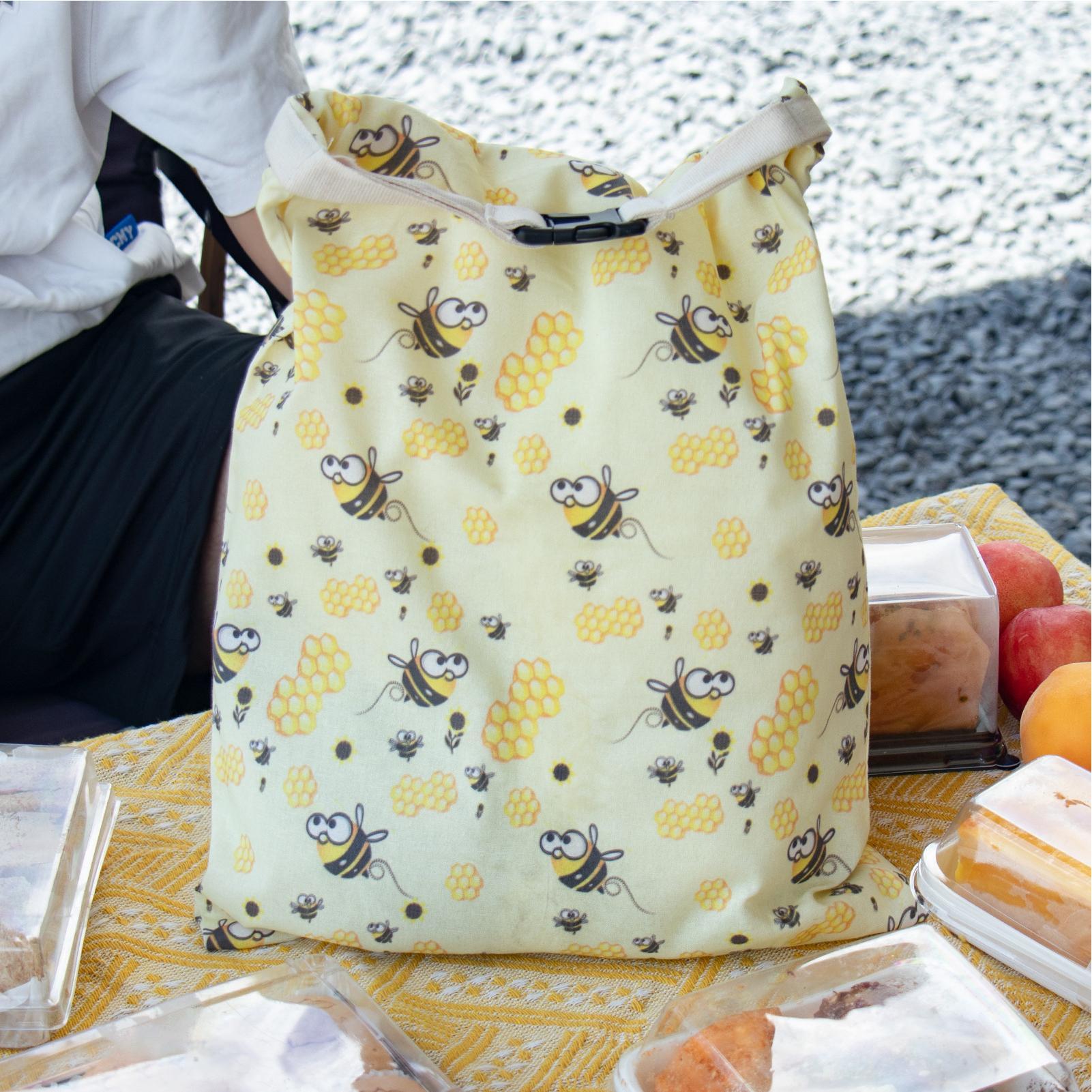 Food Pouch Reusable - Beeswax Bread Bag Reusable Food Preservation
