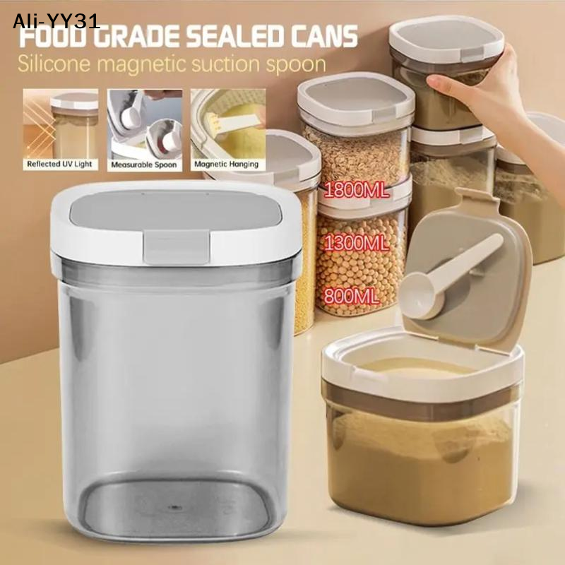 Baby Food Oatmeal - 【Ya1】800/1300/1800 Ml Airtight Milk Powder Container
