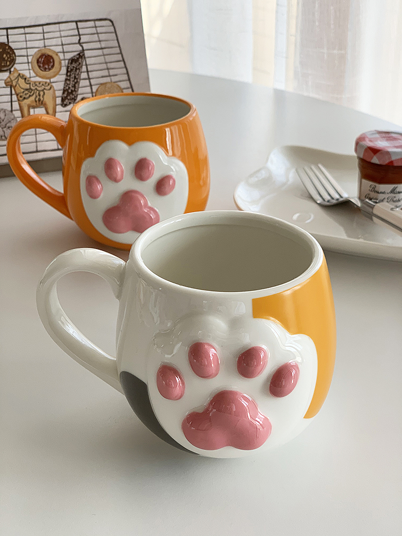 Baby Food Oatmeal - Lovely Cat Paw Cup - Cartoon