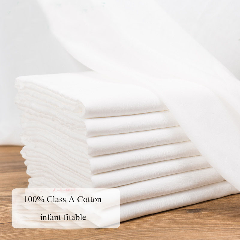 Baby Food For 1 Year Old - 100x145cm Pure 100% Cotton White Gauze
