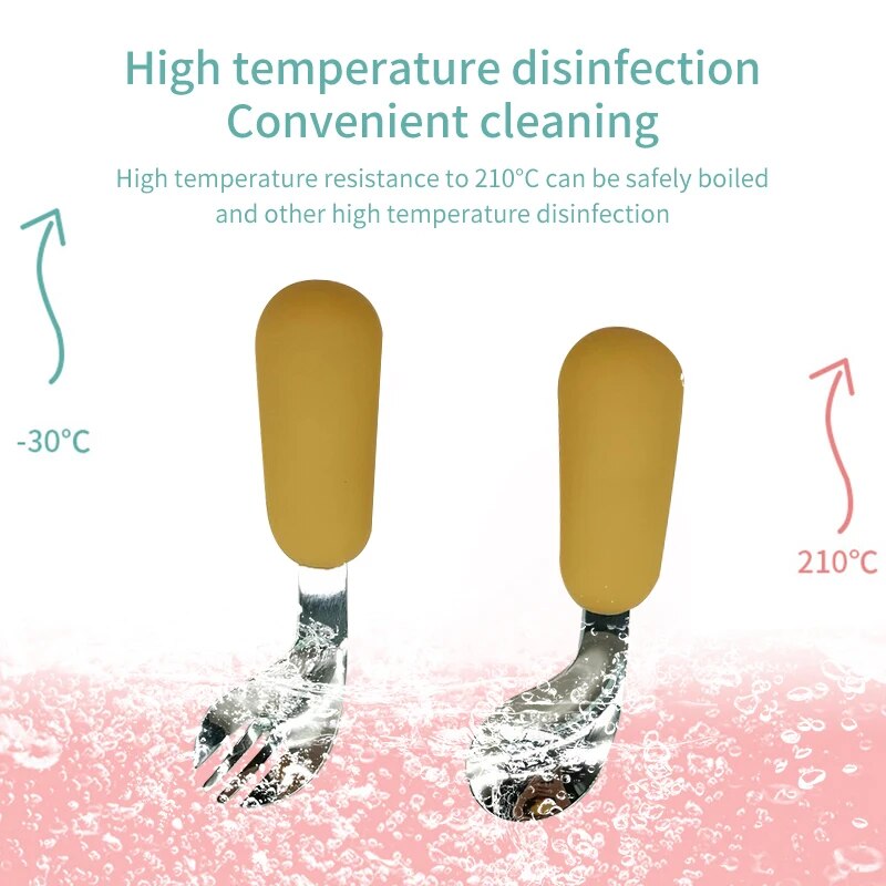 Baby Spoon Fork Set 316 Stainl - Baby Food Utensils Set 评论和价格