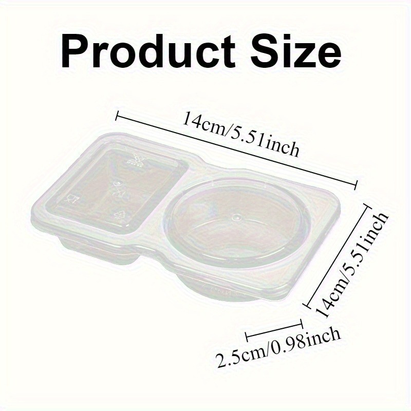 5/10/20PCS Double Compartment  - Snack Container Travel 评论和价格