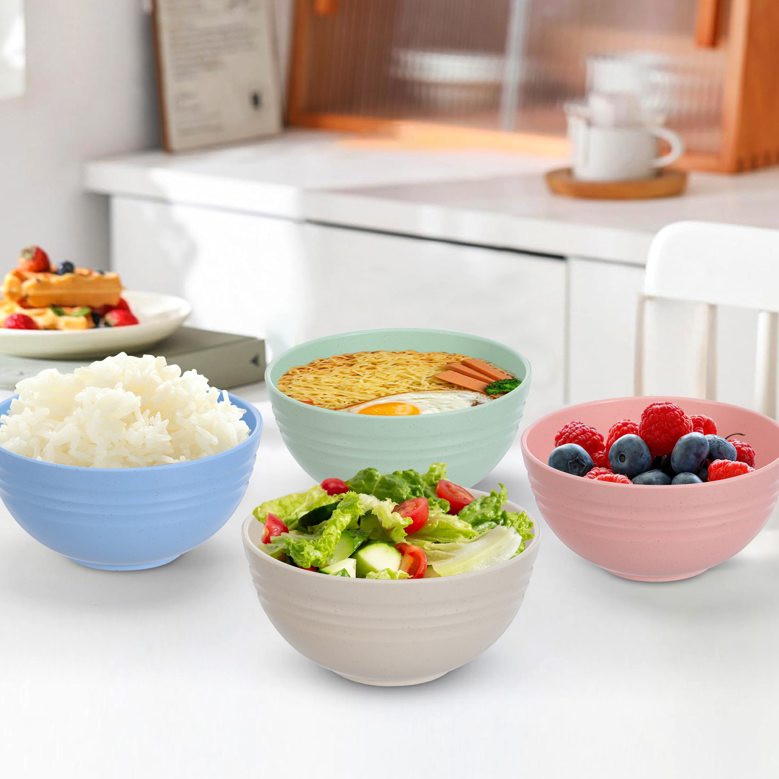 4Pcs Bowls Set of 4 Reusable U - Baby Food Oatmeal 评论和价格