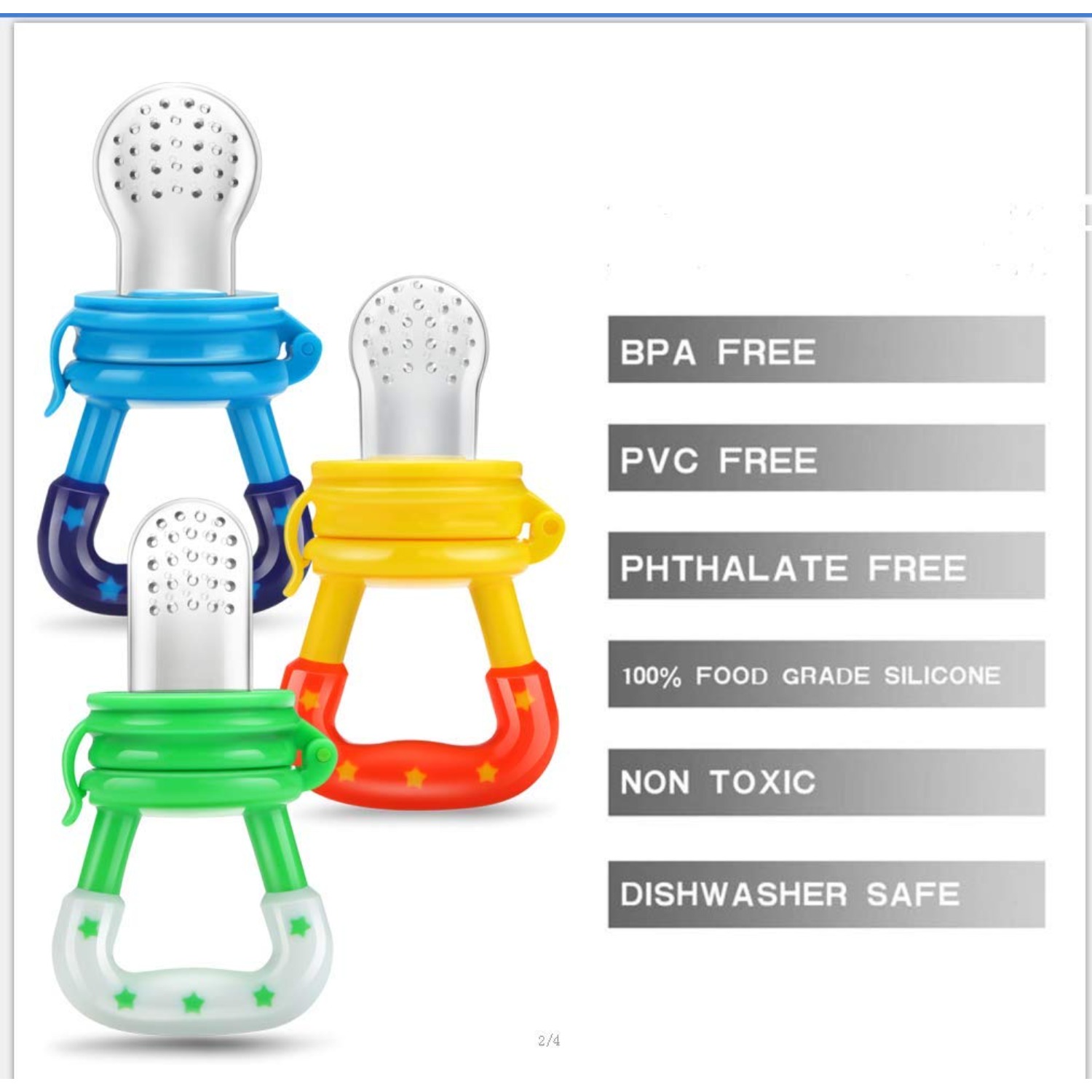 Baby Fruit Food Feeder/pacifie - Baby Food Bites 评论和价格