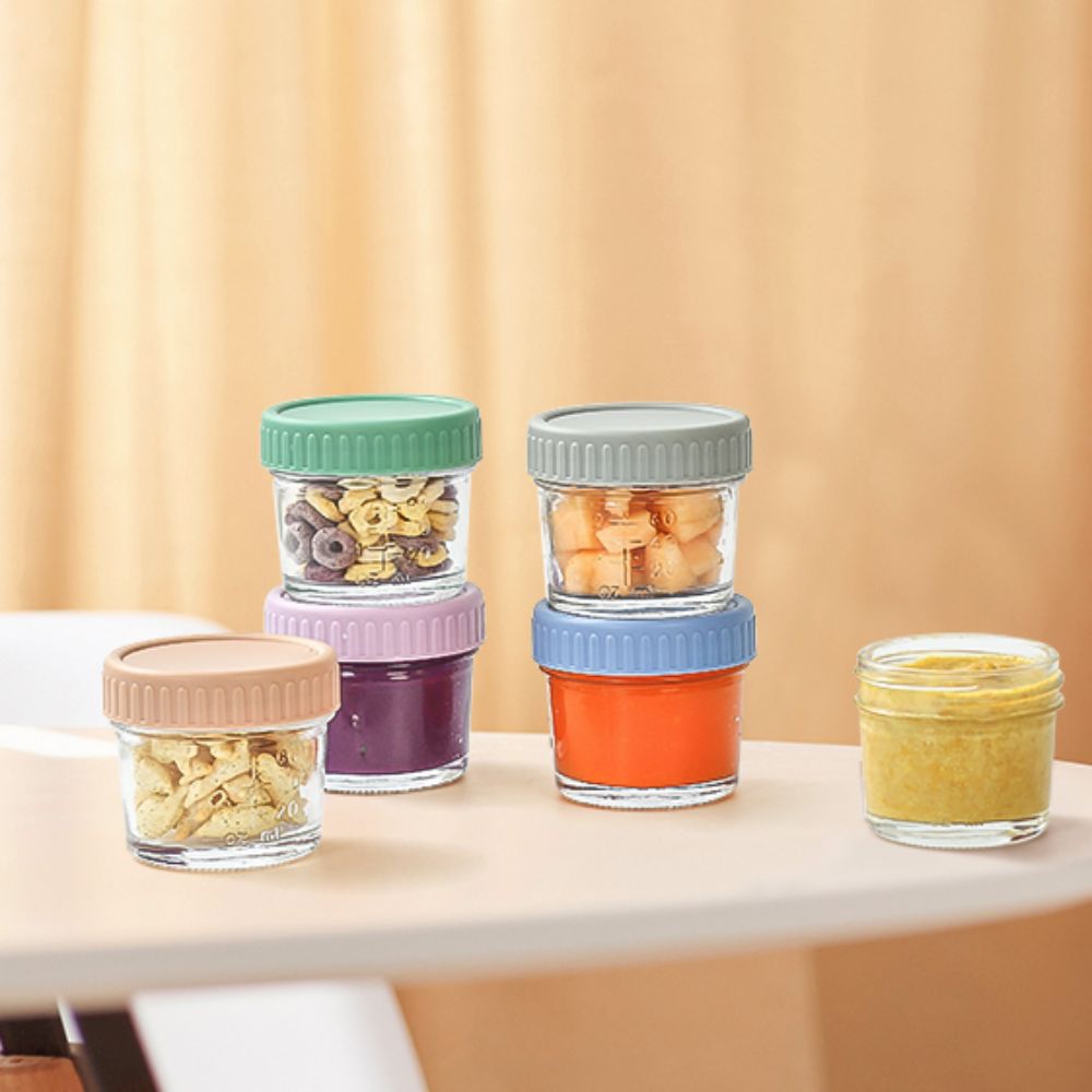 6pcs Mason Jar Glass Baby Food - Baby Food Glass Jar 评论和价格