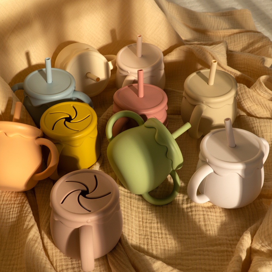 Baby Feeding Cups Portable Dri - Snack Container Travel 评论和价格