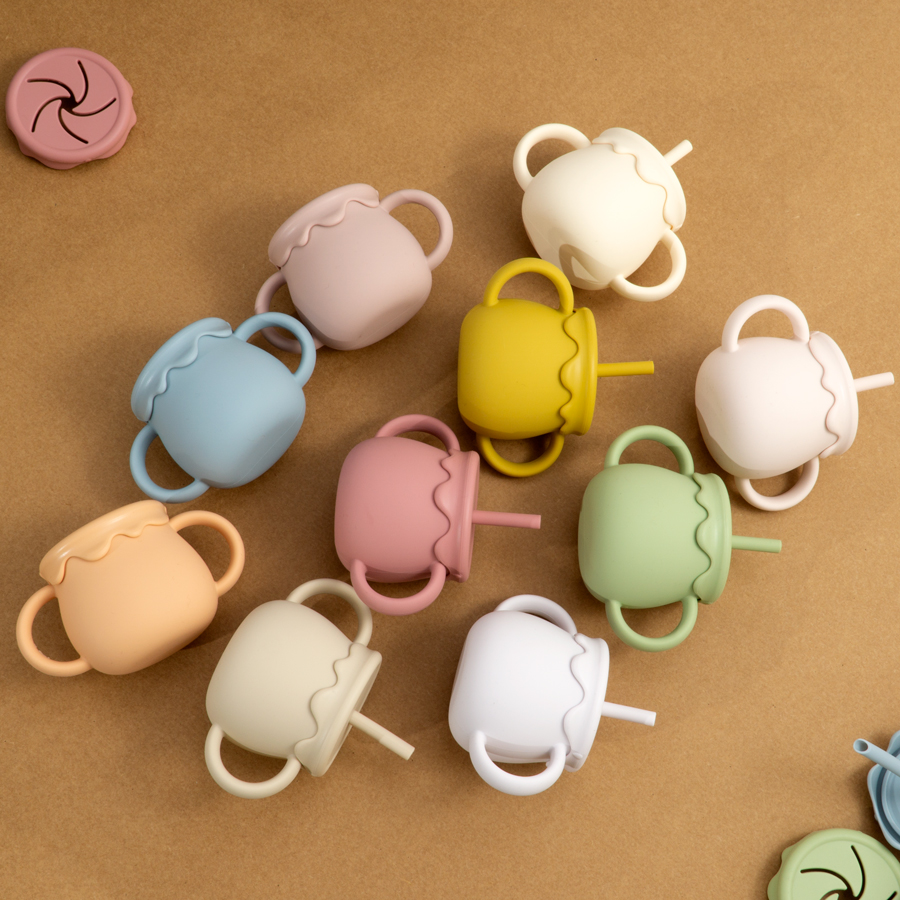 Baby Feeding Cups Portable Dri - Snack Container Travel 评论和价格