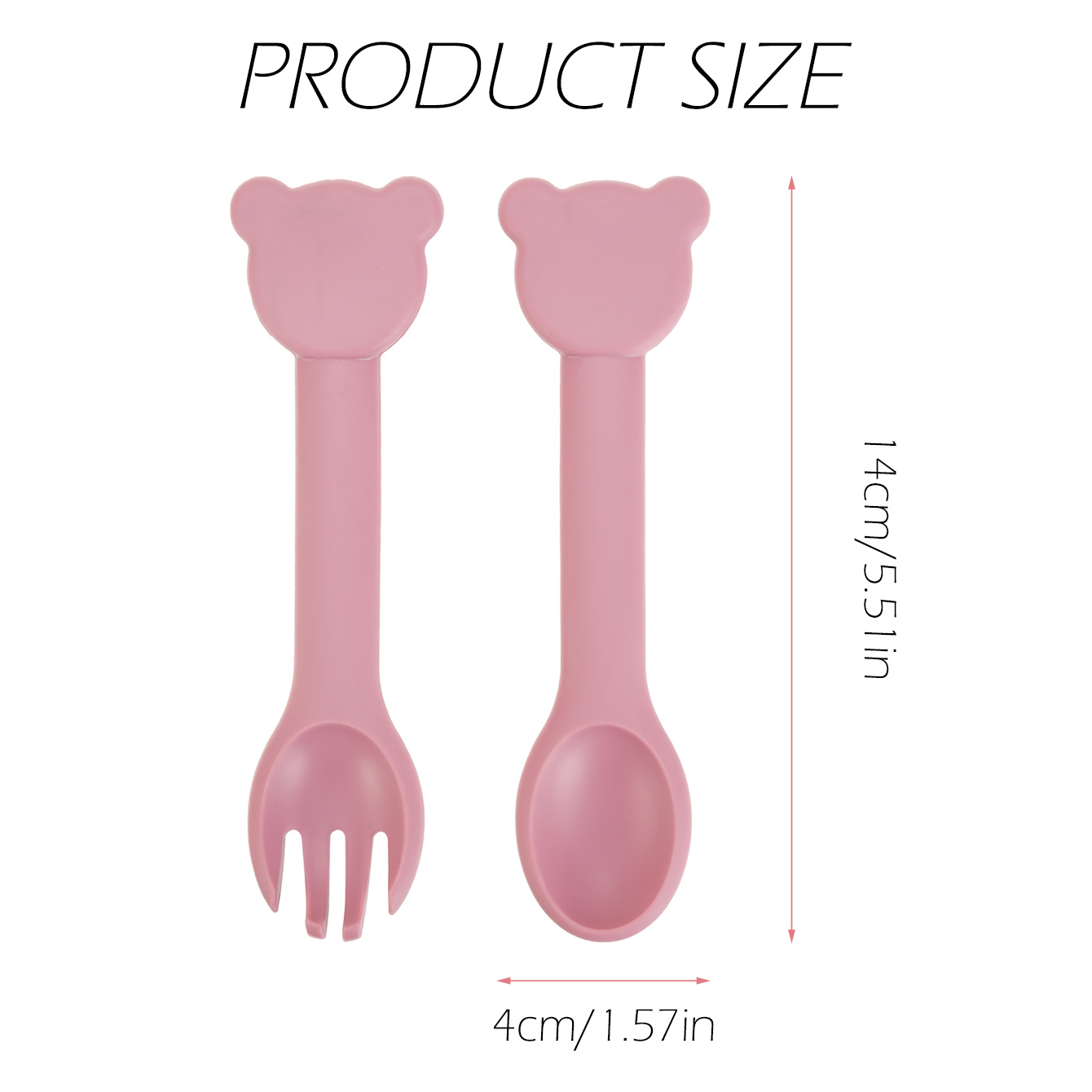 2PCS Silicone Baby Tableware A - Baby Food Utensils Set 评论和价格