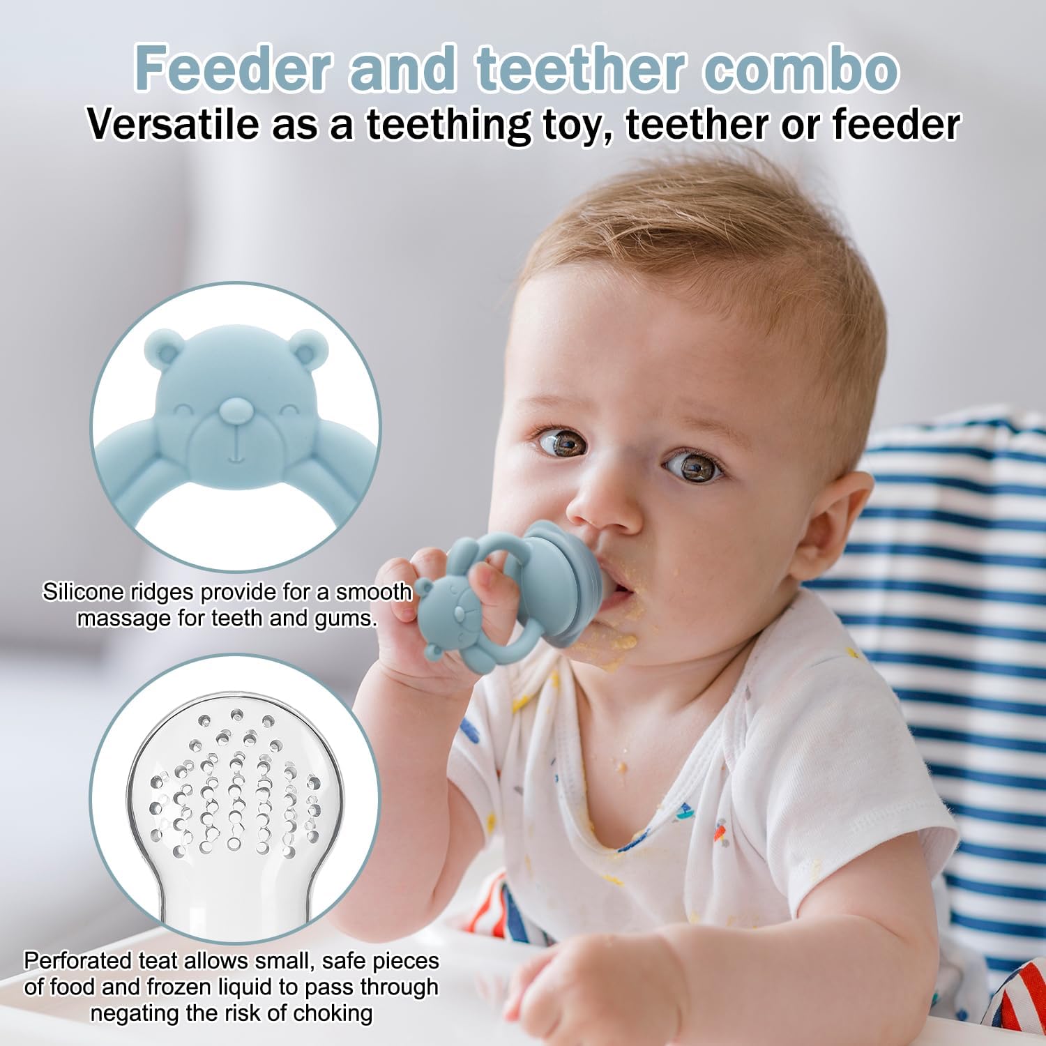 Baby Fruit & Food Feeder Pacif - Baby Food Bites 评论和价格