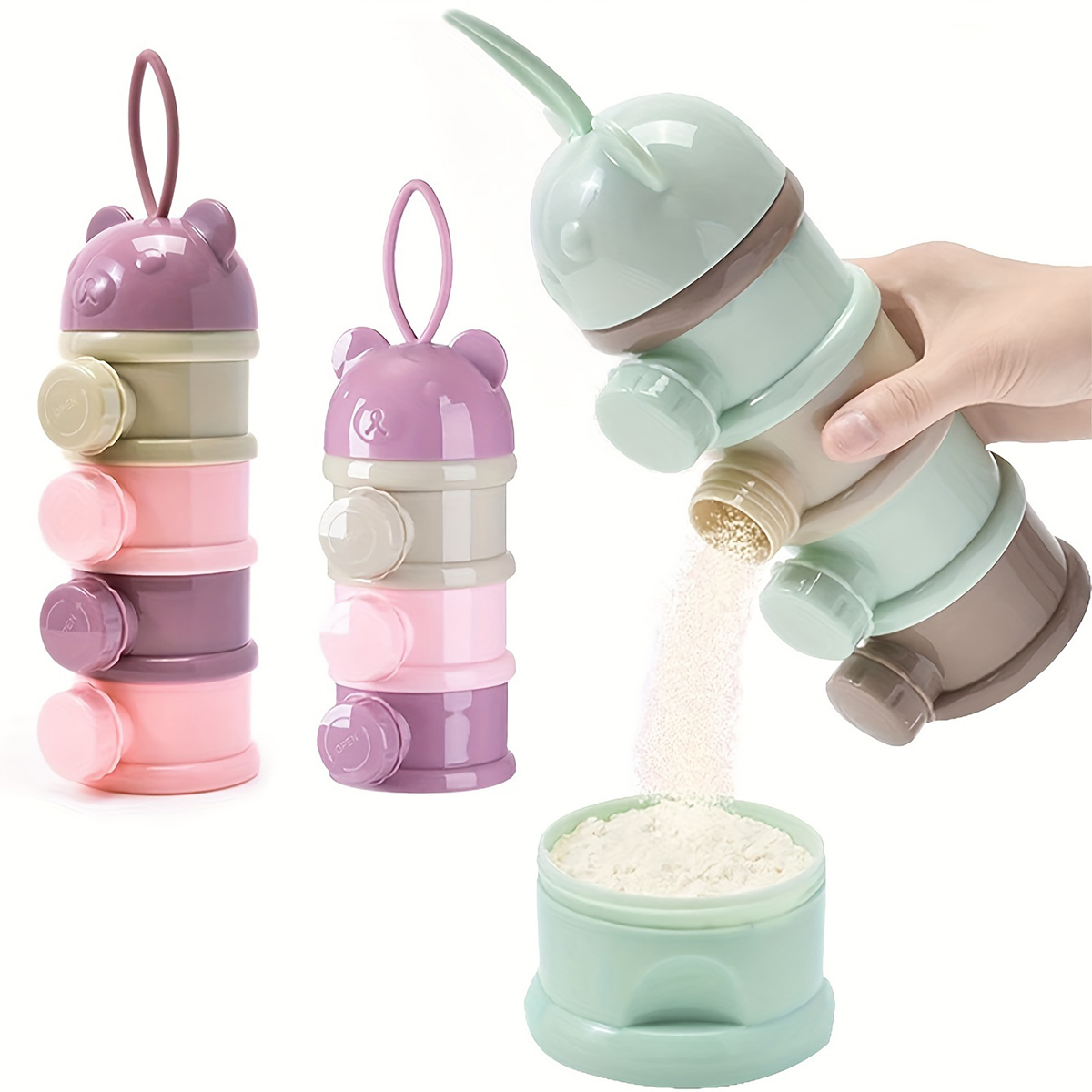 Large Capacity Baby Milk Powde - Snack Container Travel 评论和价格