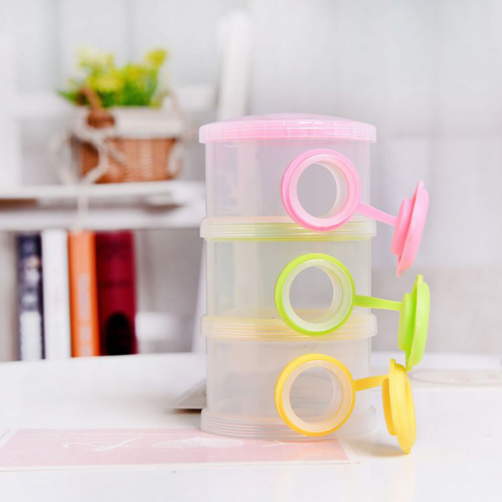3 Layer Stackable Baby Formula - Snack Container Travel 评论和价格
