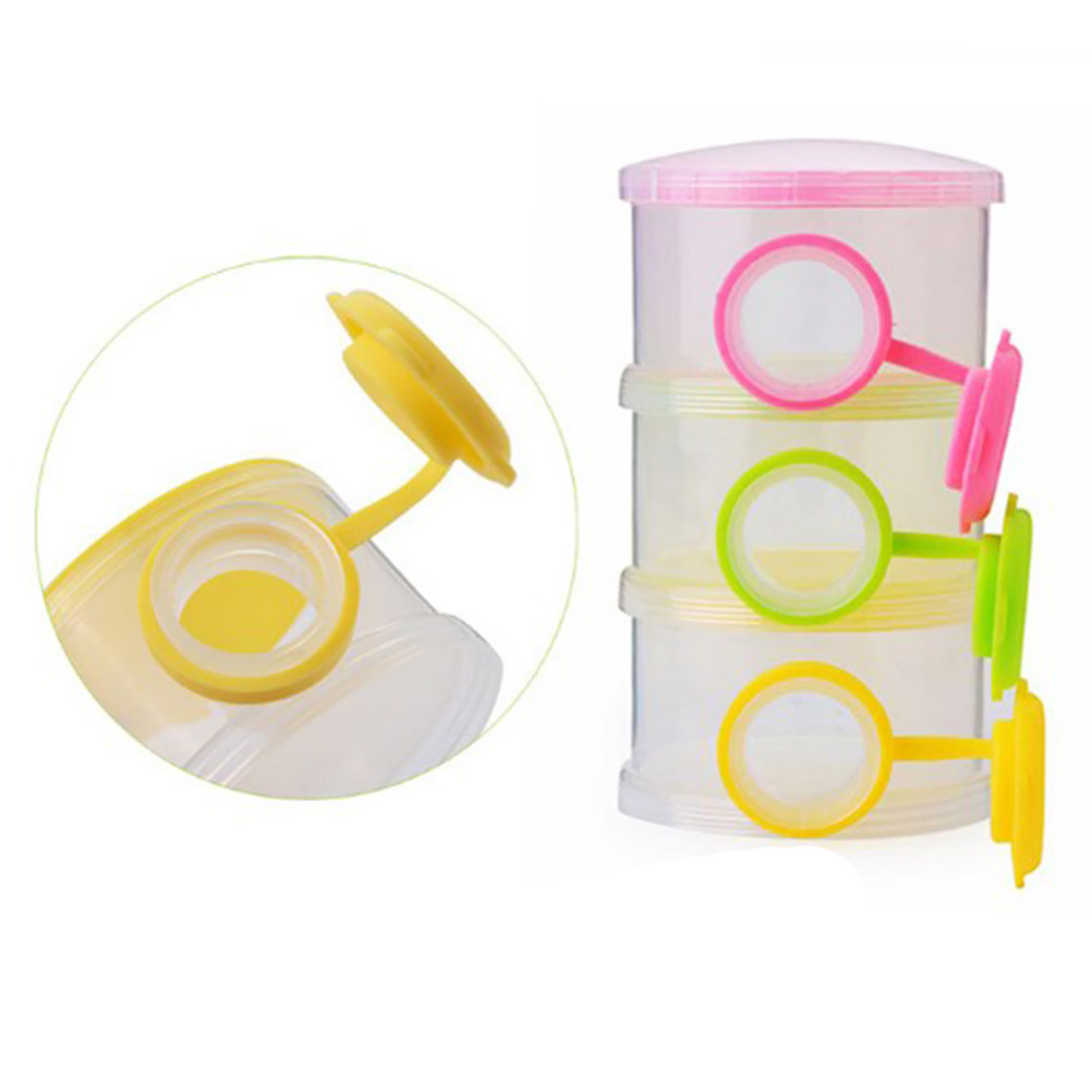 3 Layer Stackable Baby Formula - Snack Container Travel 评论和价格