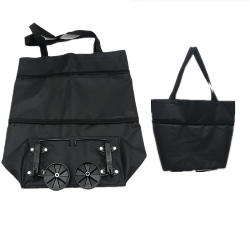 Folding Shopping Pull Cart Tro - Food Pouch Reusable 评论和价格