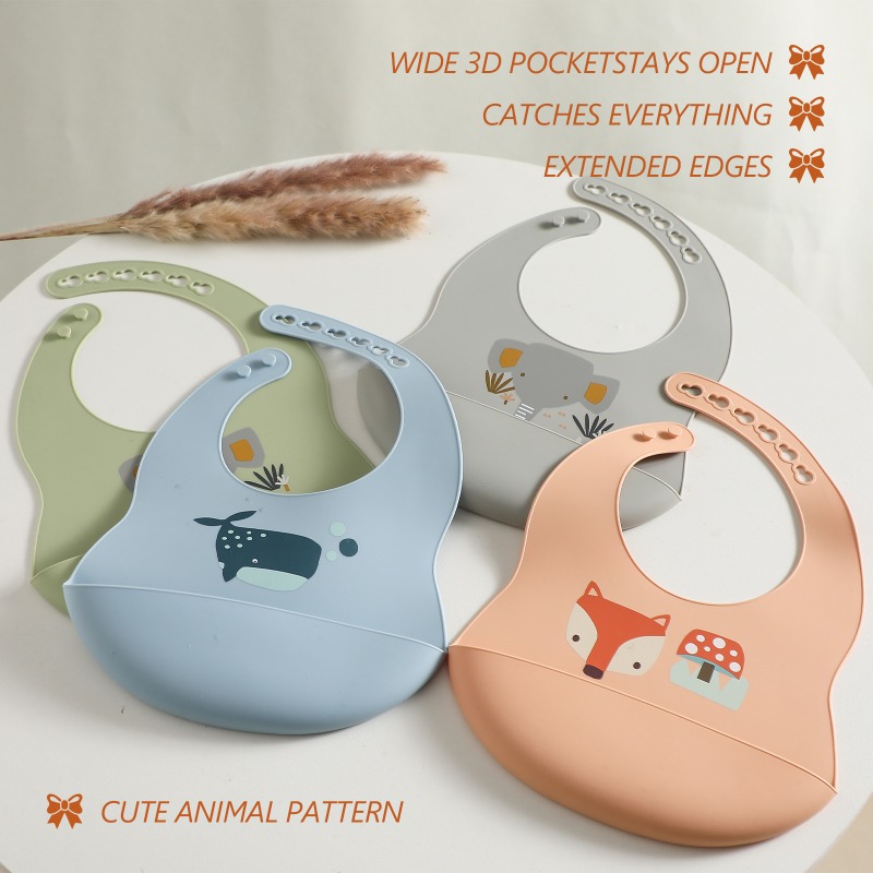 Baby Silicone Bib and Utensil  - Baby Food Utensils Set 评论和价格