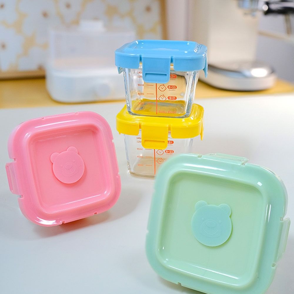 Simple 170ml Food Storage Box  - Baby Food Glass Jar 评论和价格