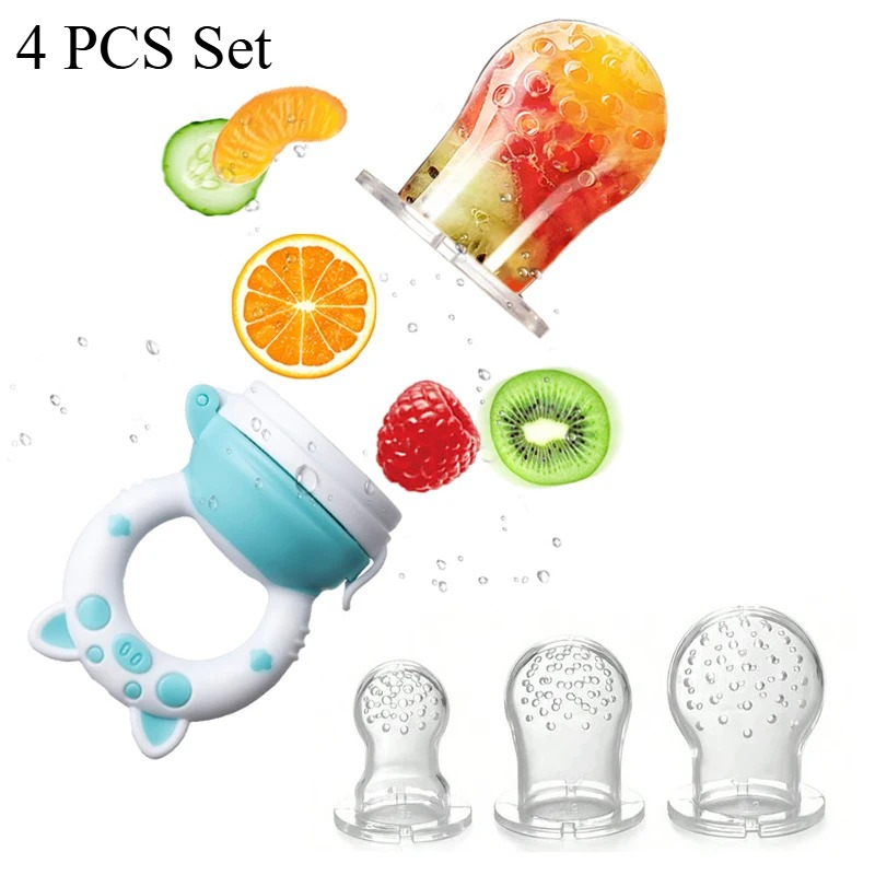 4pcs/set Silicone Fruit & Vege - Baby Food Bites 评论和价格