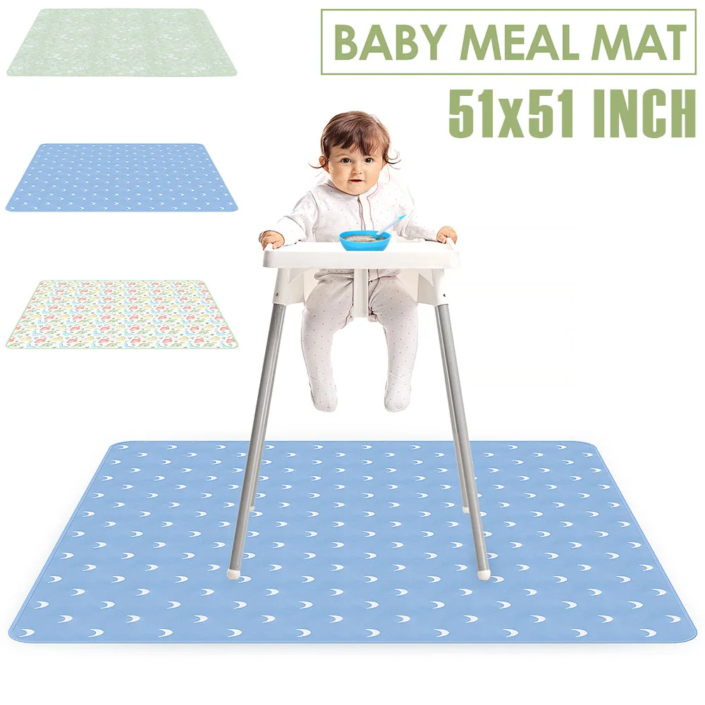 Baby Play Mat 51 Inch Waterpro - Highchair Splash Mat 评论和价格
