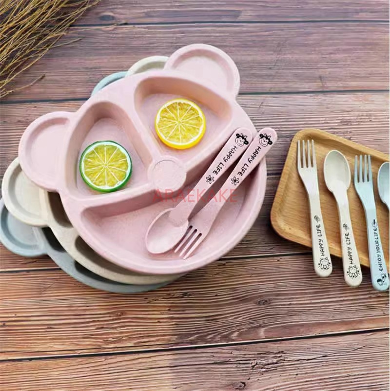 Children's Dining Plate Set Di - Baby Food Utensil 评论和价格