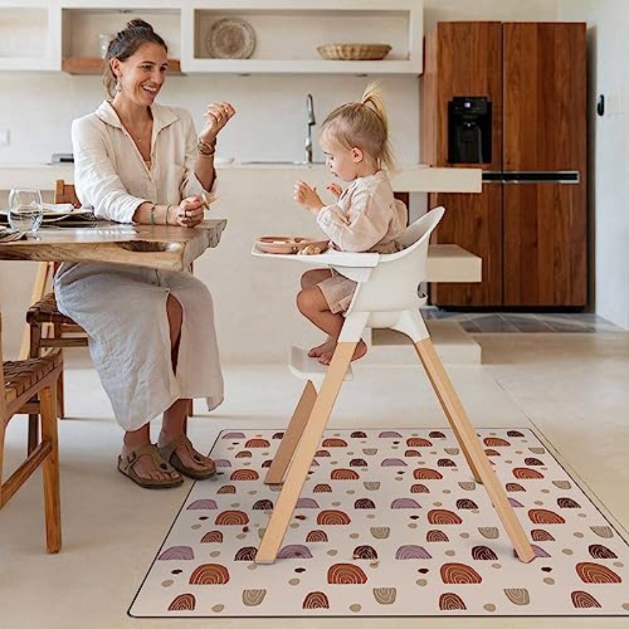 Baby Splat Mat for Under High  - Highchair Splash Mat 评论和价格