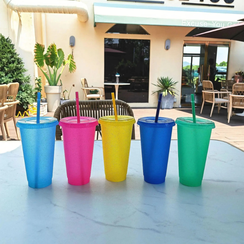 Summer Party Glitter Cups Girl - Training Cup Straw 评论和价格