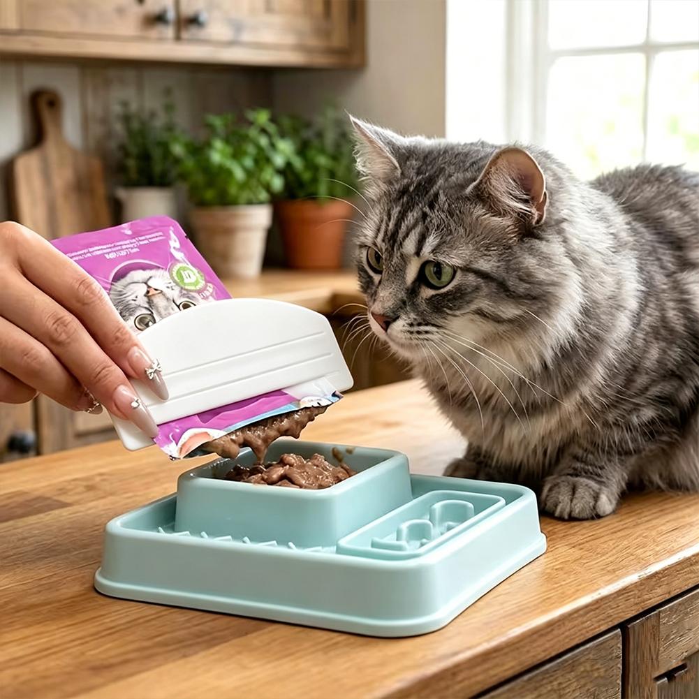 New Cat Treat Dispenser Squeez - Food Pouch Reusable 评论和价格