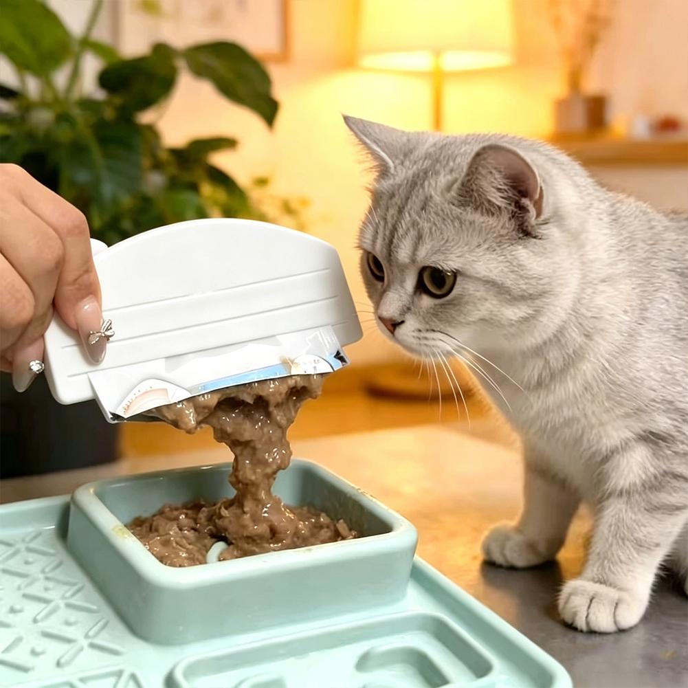New Cat Treat Dispenser Squeez - Food Pouch Reusable 评论和价格