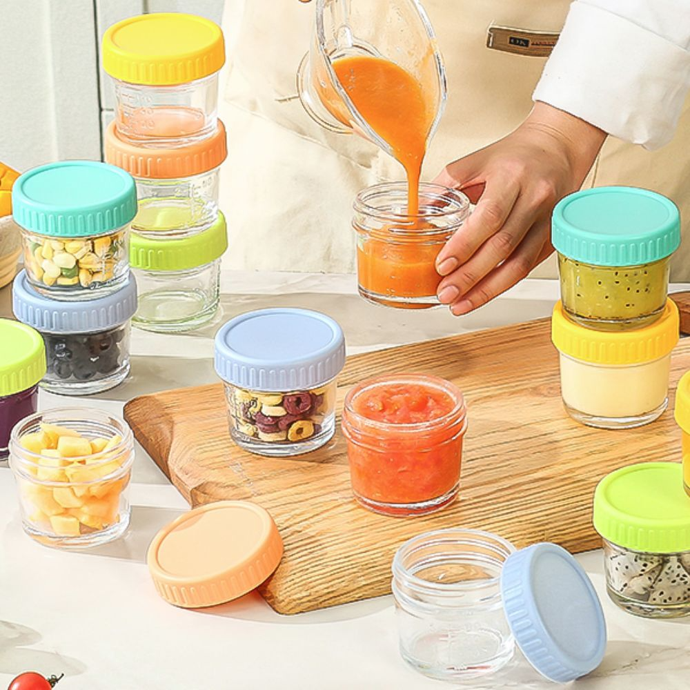 6pcs Mason Jar Glass Baby Food - Baby Food Glass Jar 评论和价格