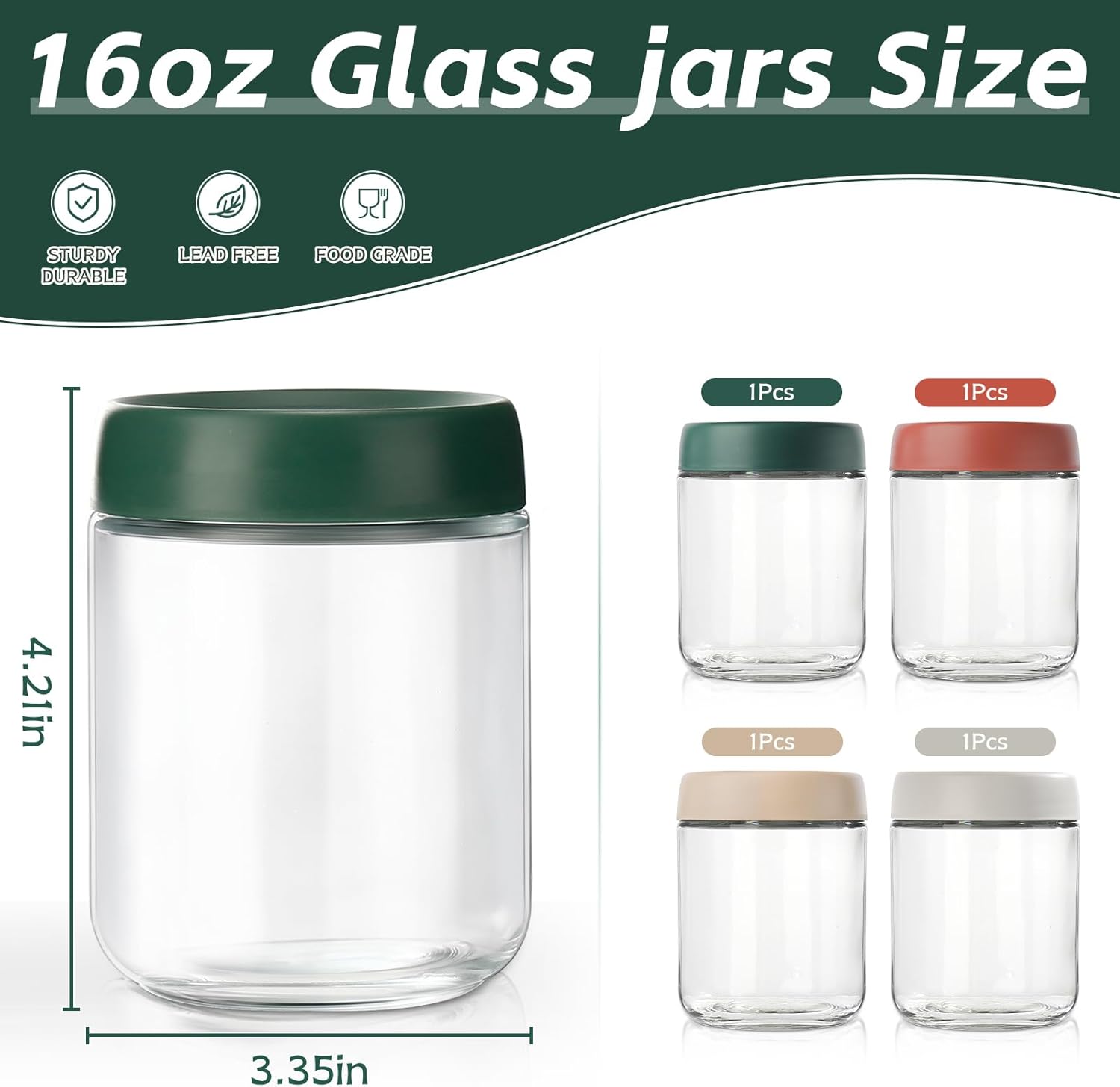 Glass Overnight Oats Container - Baby Food Glass Jar 评论和价格