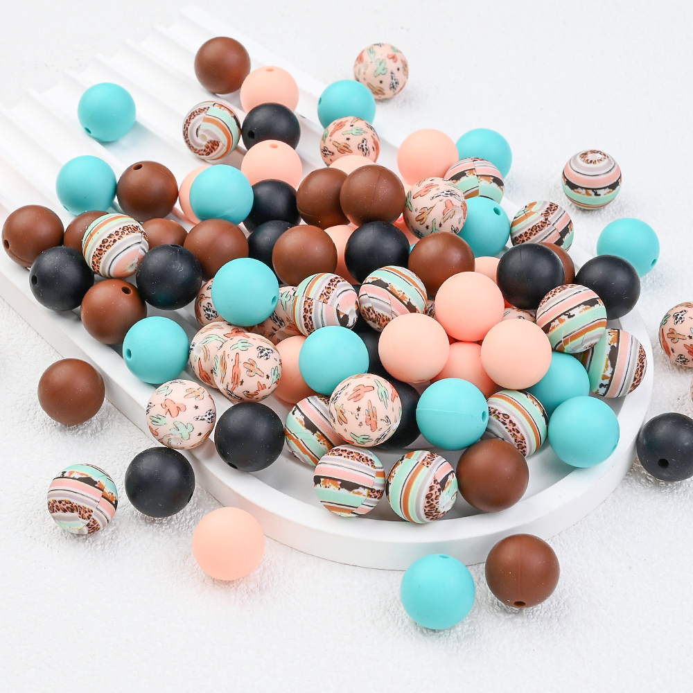 50Pcs 15mm Food Grade Silicone - Baby Food Set 评论和价格