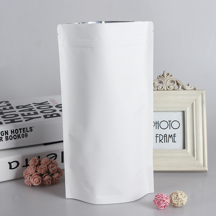 100pcs Wholesale Stand up Whit - Food Pouch Reusable 评论和价格