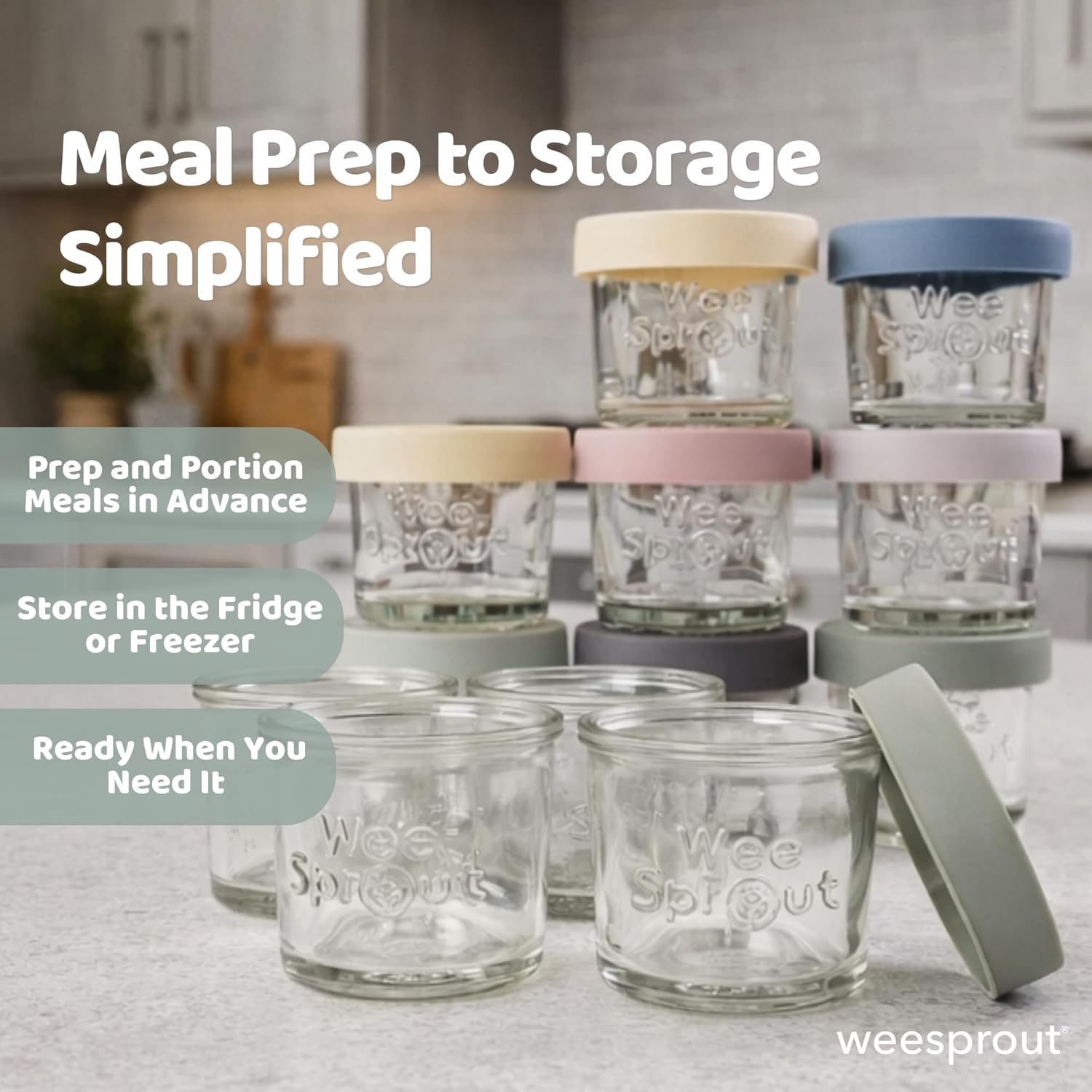 Glass Baby Food Storage Jars w - Baby Food Glass Jar 评论和价格