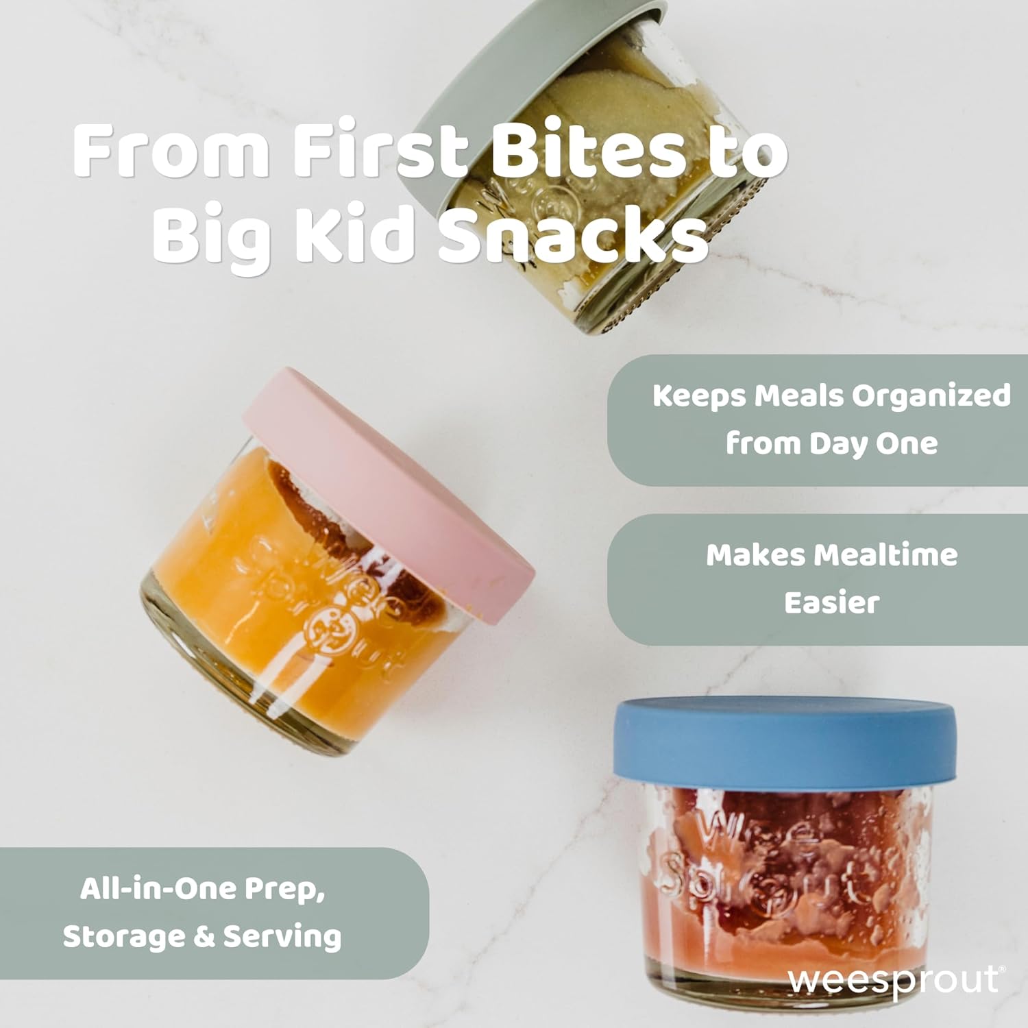 Glass Baby Food Storage Jars w - Baby Food Glass Jar 评论和价格