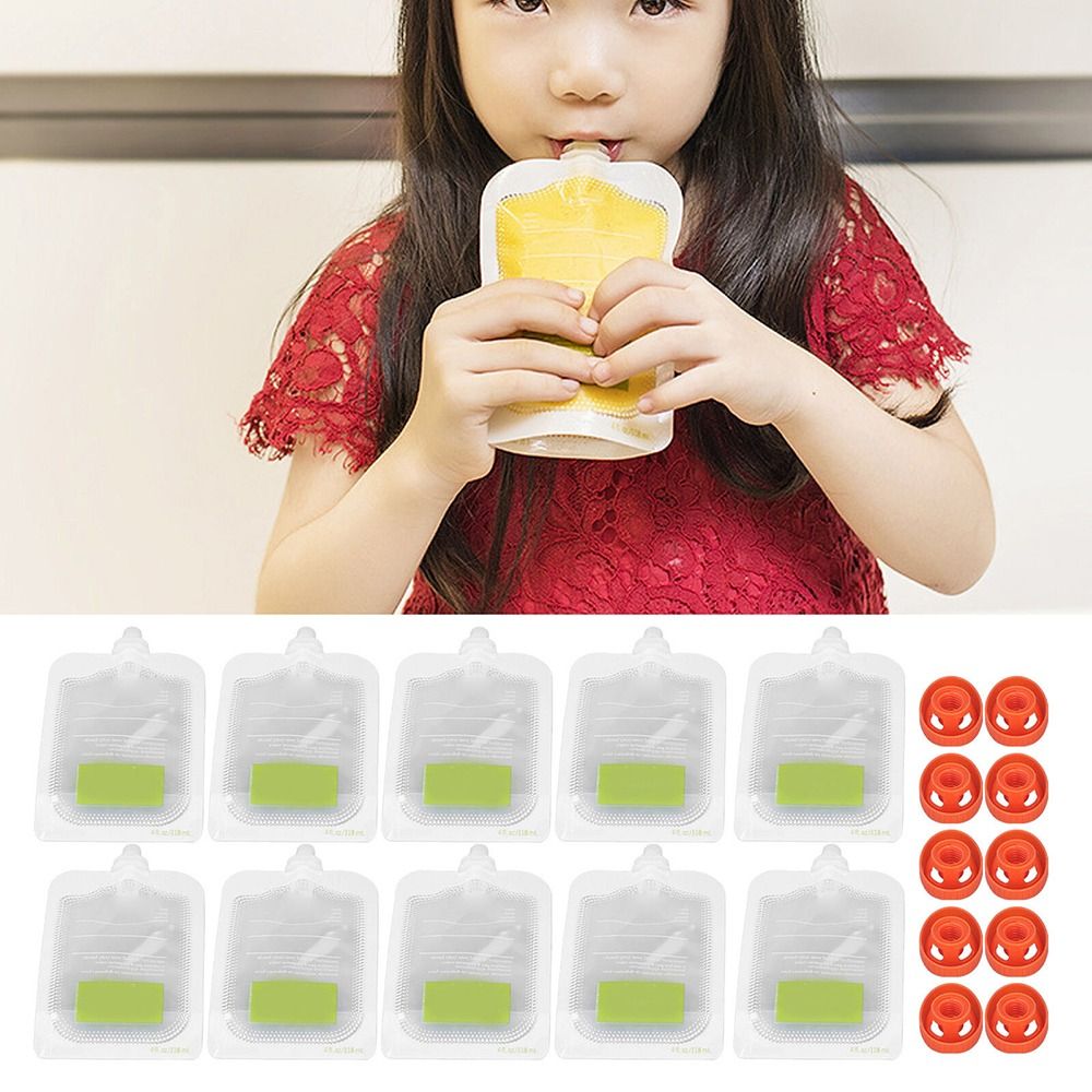 10Pcs Reusable Complementary F - Food Pouch Reusable 评论和价格