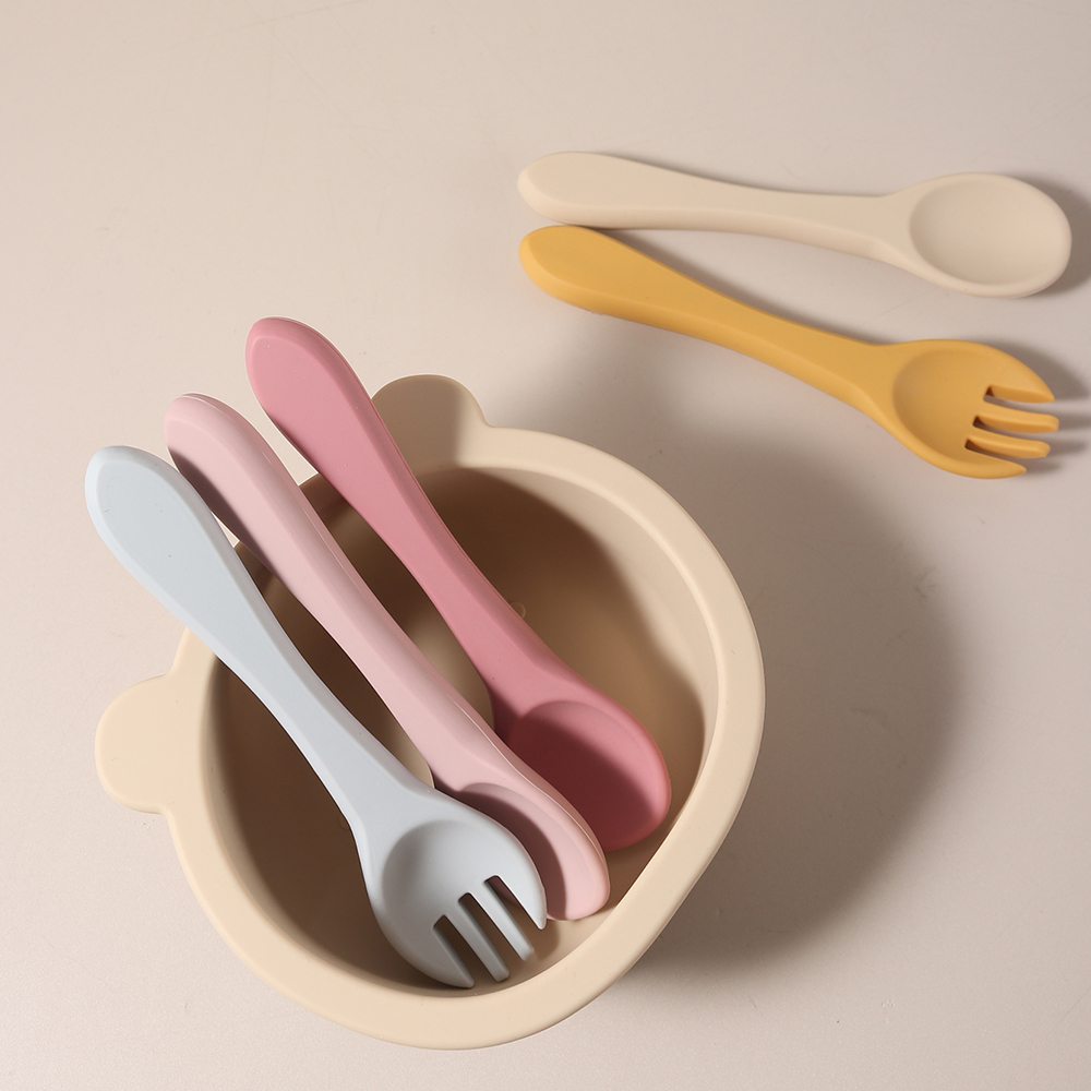 Custom name 1 pair silicone sp - Baby Food Utensil 评论和价格