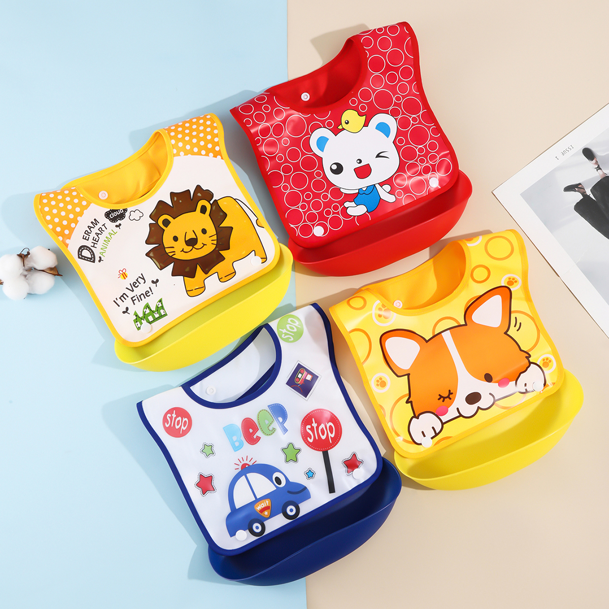 Baby food bib Baby waterproof  - Baby Food Set 评论和价格