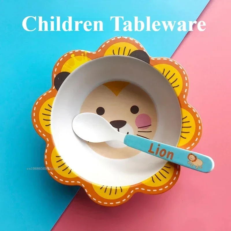 Cartoon Bamboo Fiber Children' - Baby Rice Food 评论和价格