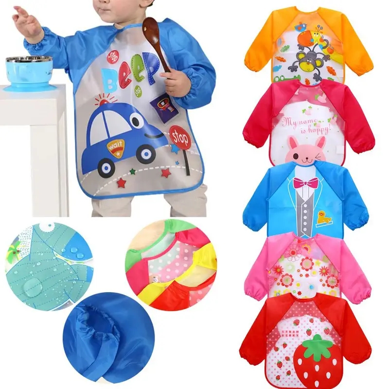 Waterproof EVA Full Sleeve Bab - Baby Food Set 评论和价格