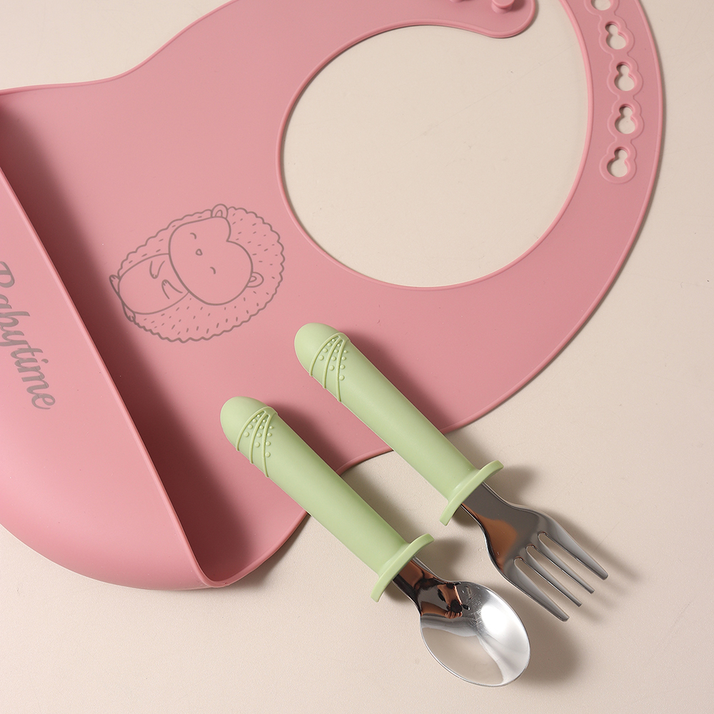 Custom Long Handle Silicone Sp - Baby Food Utensils Set 评论和价格