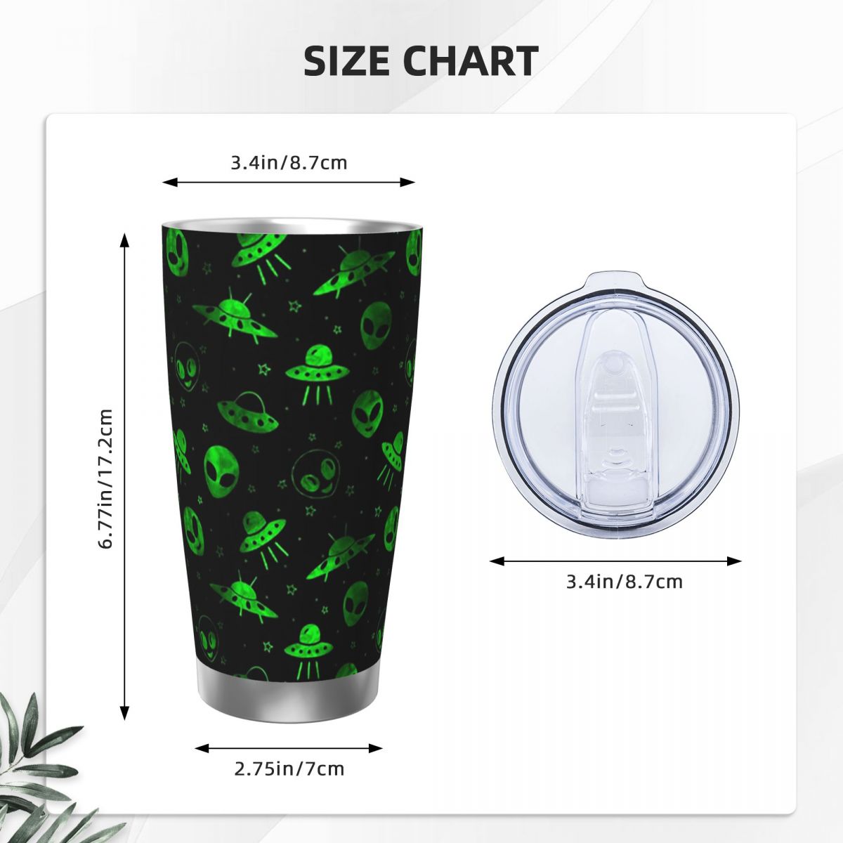 Aliens And UFOs Pattern Stainl - Training Cup Straw 评论和价格