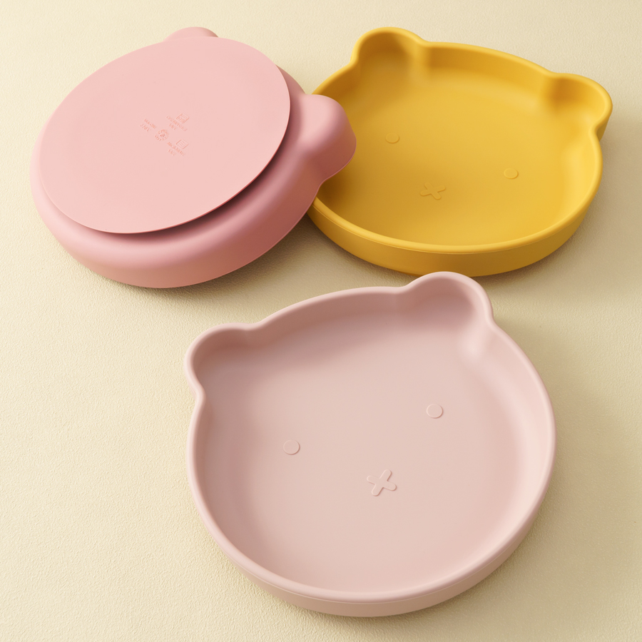 1PC Silicone Baby Dishes Sucti - Baby Food Utensil 评论和价格