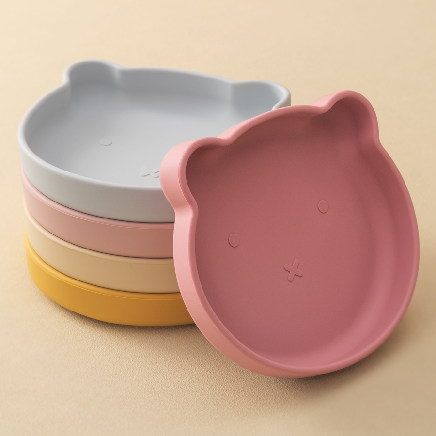 1PC Silicone Baby Dishes Sucti - Baby Food Utensil 评论和价格