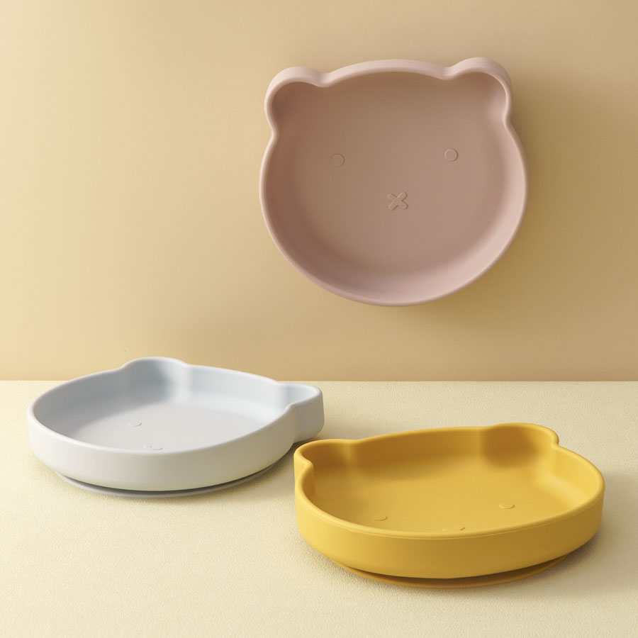 1PC Silicone Baby Dishes Sucti - Baby Food Utensil 评论和价格