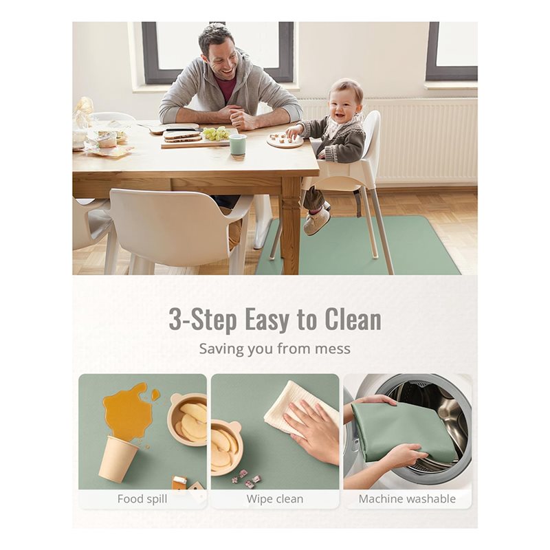 Splash Wipeable Baby For Under - Highchair Splash Mat 评论和价格