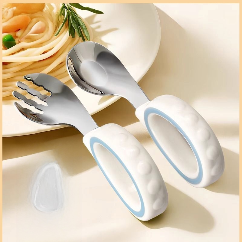 Stainless Steel Baby Fork And  - Baby Food Utensils Set 评论和价格