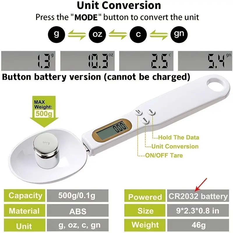 Mini Spoon Scale Digital Kitch - Baby Food Oatmeal 评论和价格