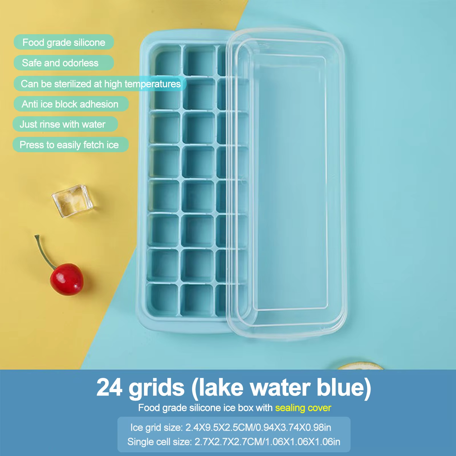 Silicone Ice Cubes Tray with L - Easy Baby Food 评论和价格